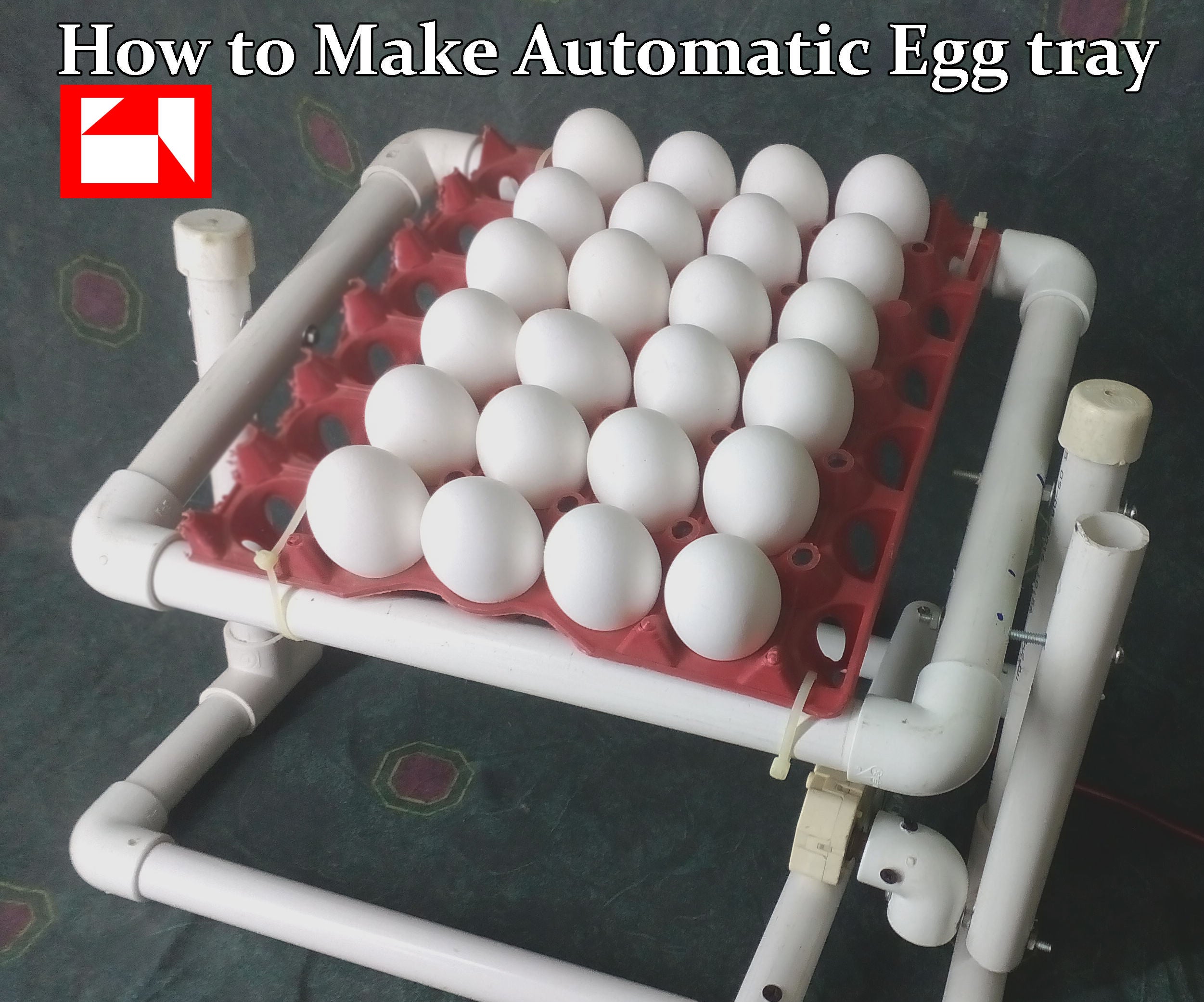 How to Make Automatic Rotating Egg Tray From PVC