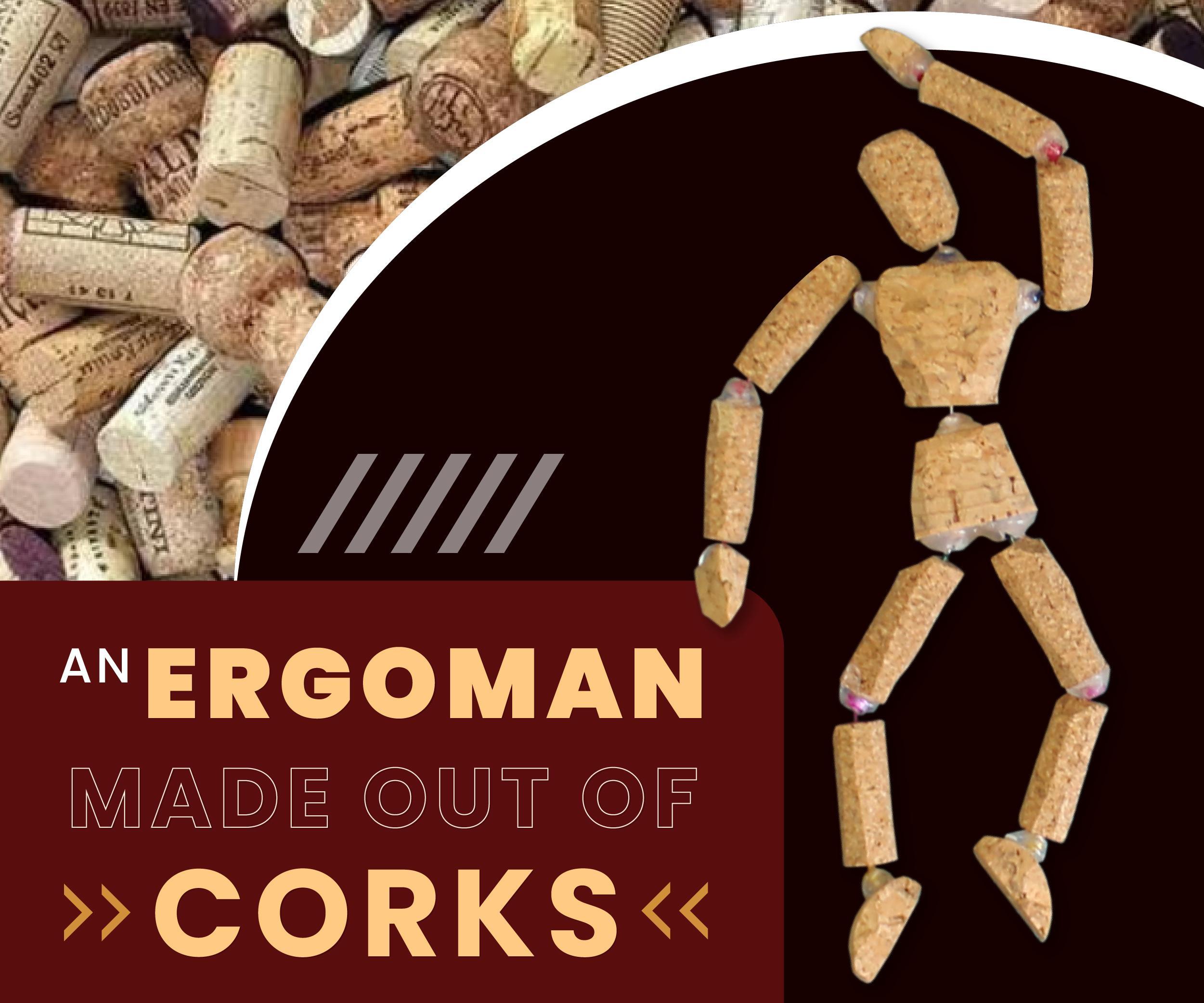 An Ergoman Made Out of Corks