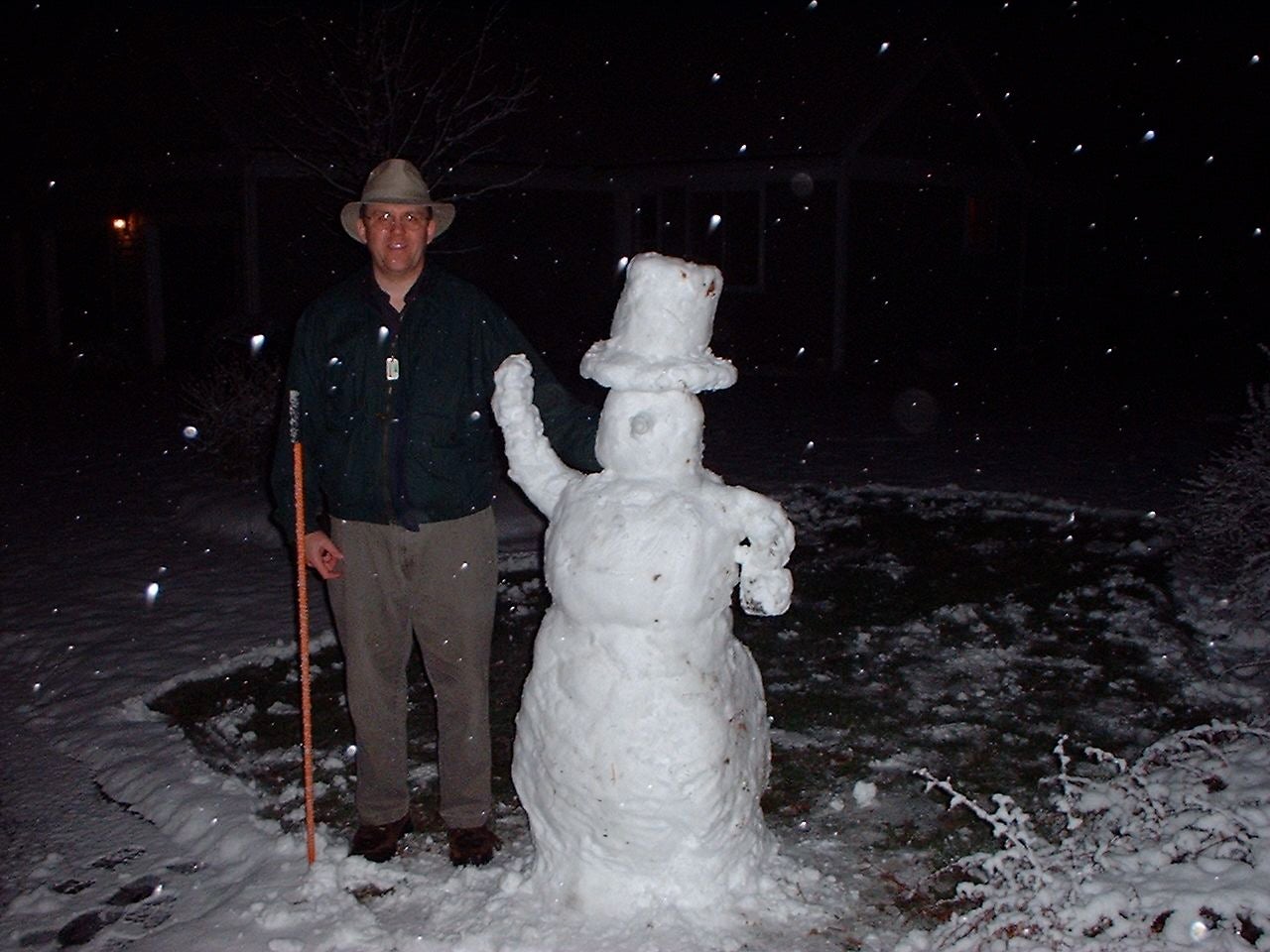 Victorian Caroler Snowman