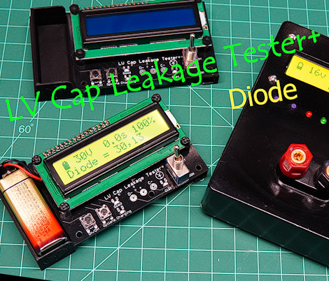 Low Voltage Capacitor Leakage Tester+ Diode Zener Tester to 30v