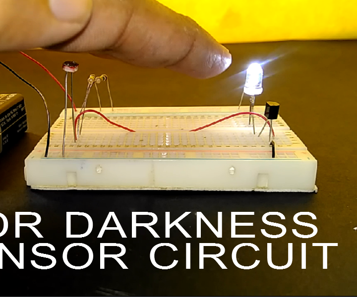 How to Make LDR Darkness Sensor Circuit Simple DIY