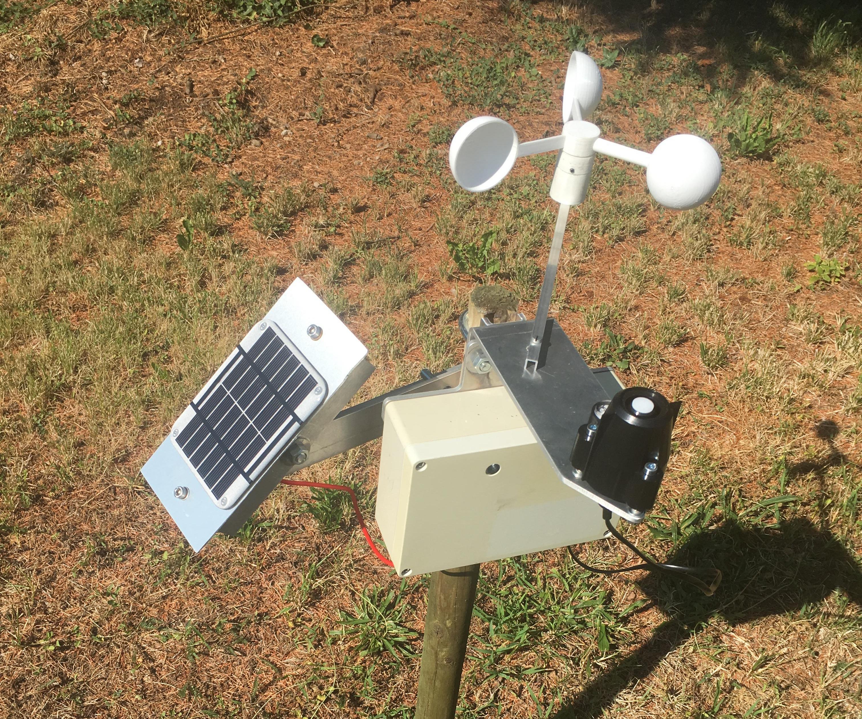 Wind Speed and Solar Radiation Recorder