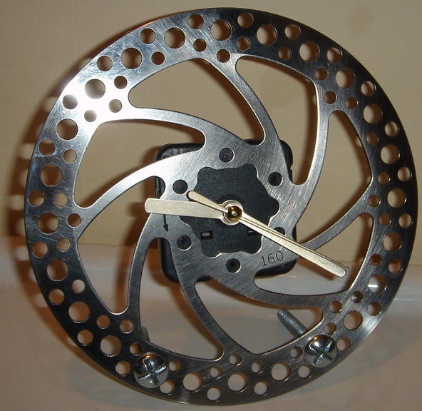 Make a Clock Out of a Bicycle Brake Disc