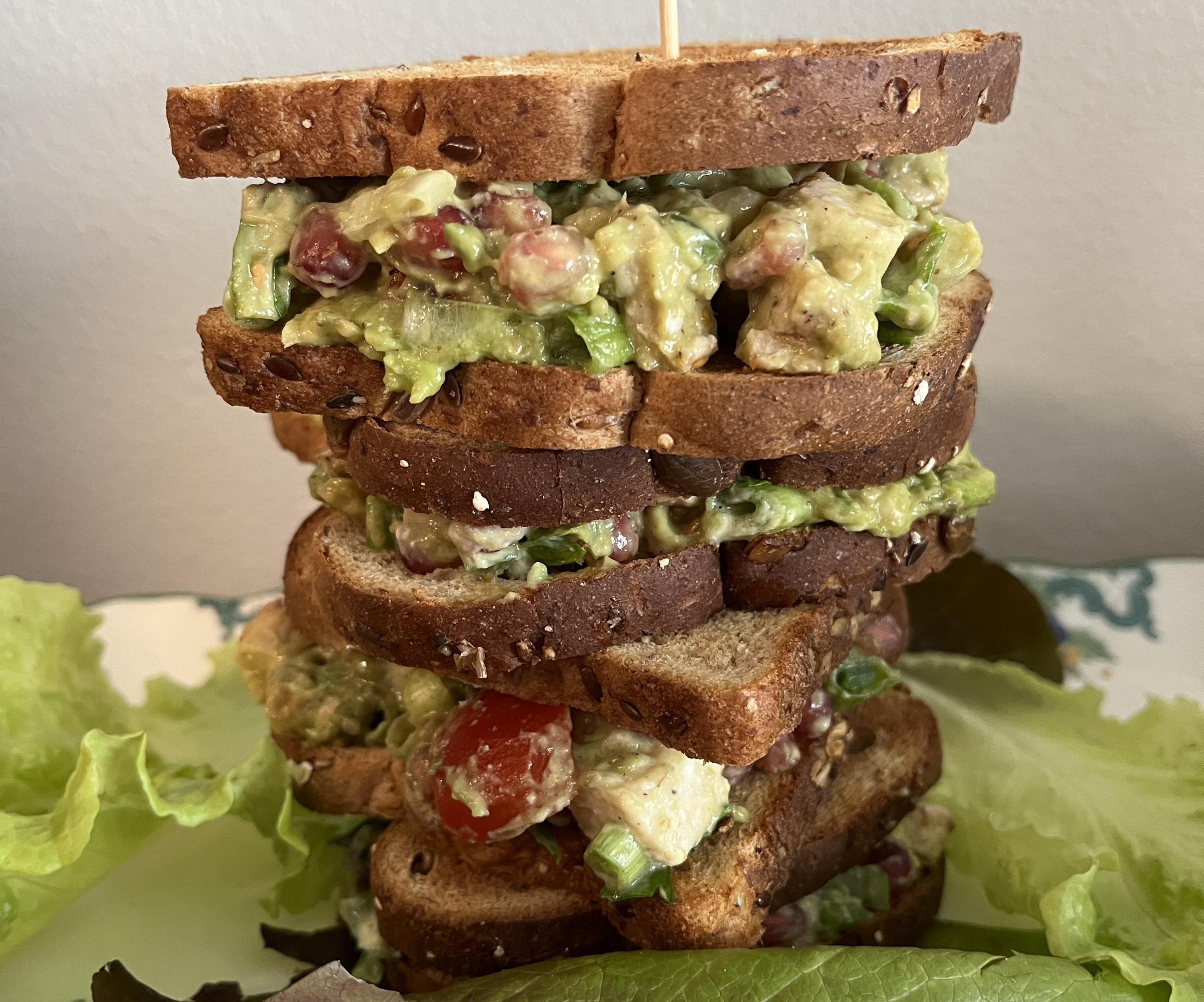 Stacked Guacamole Sandwich