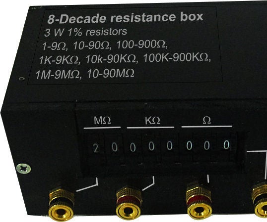 Resistance Substitution Box (0 - 100 Meg Ohm Resistance)