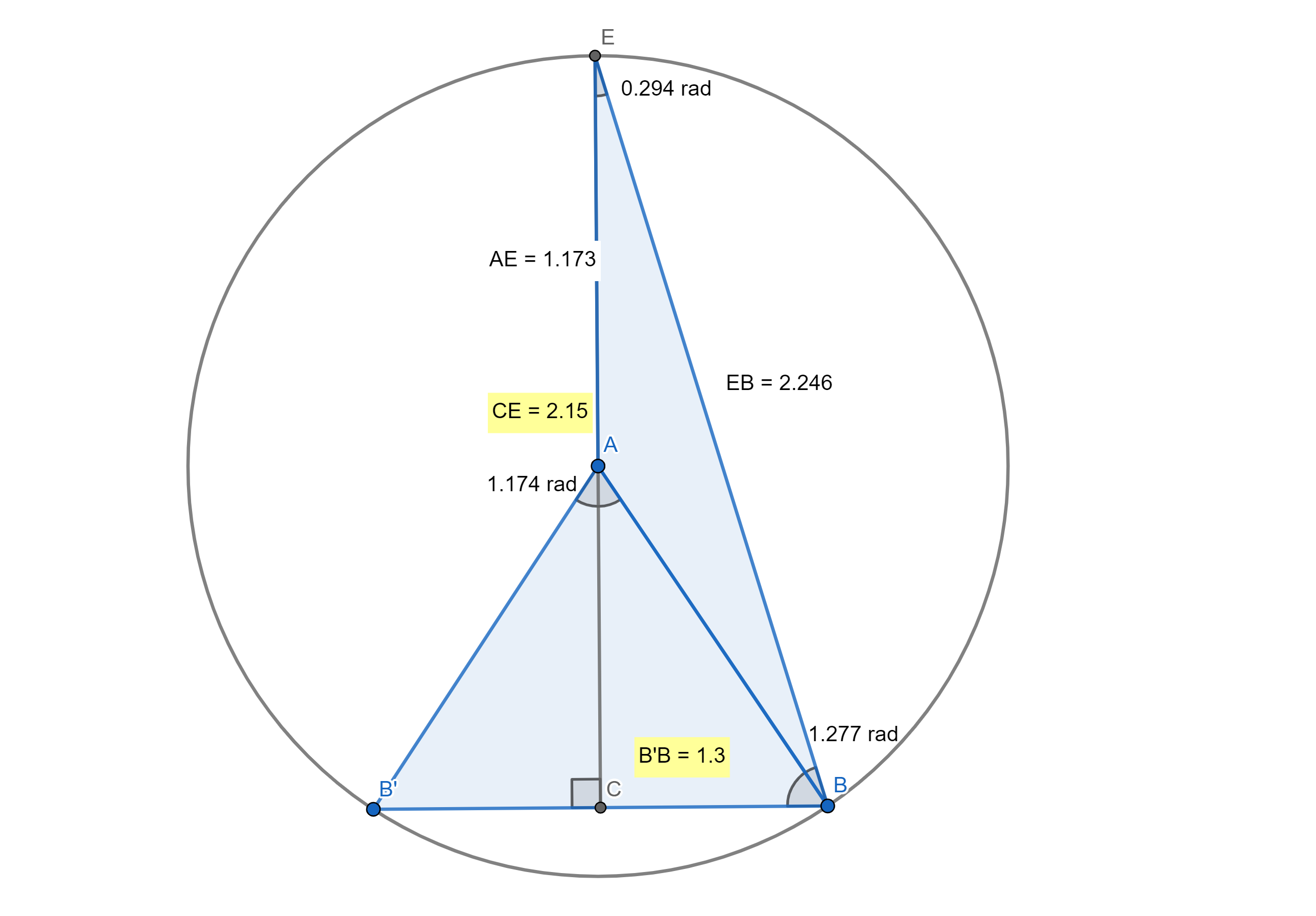 How to Find the Radius for a Circle of Which the Length of a Chord and the Distance Between Its Midpoint and the Top of the Circle Are Known