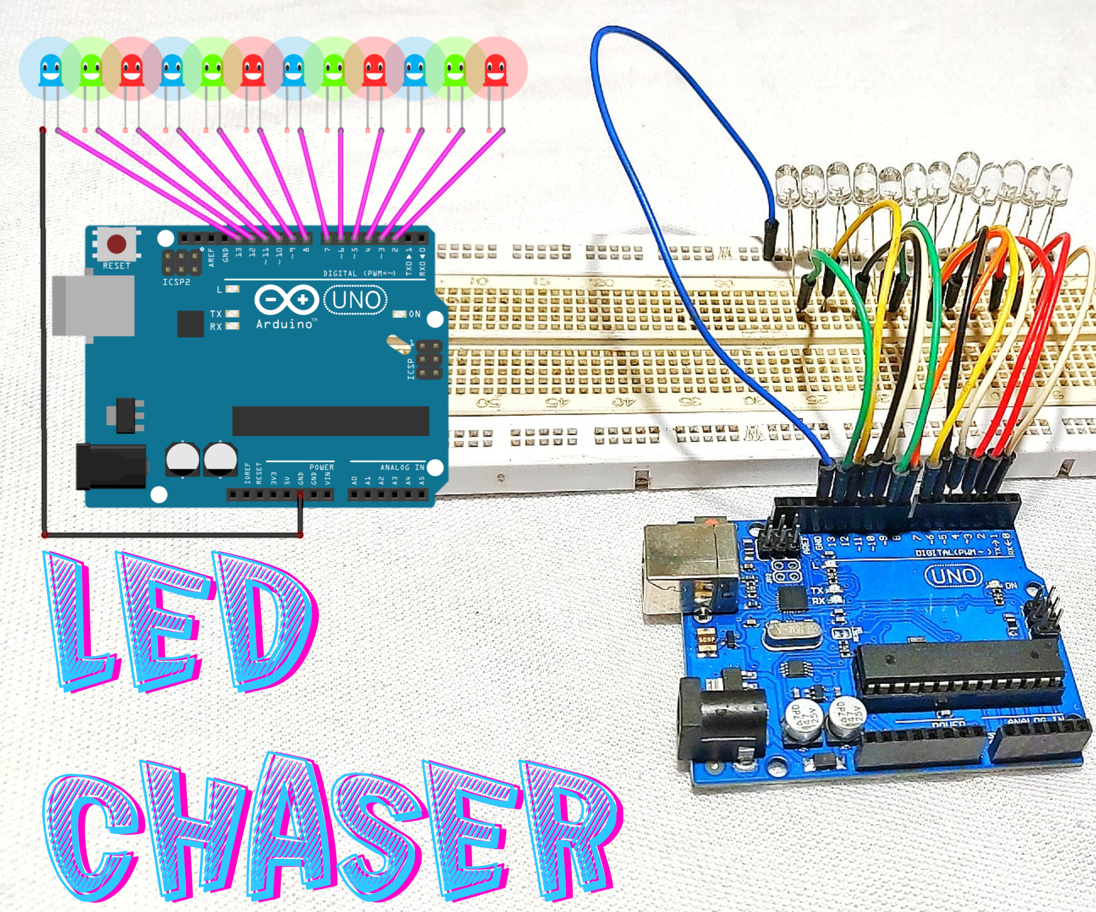 Simple Chaser Using Arduino