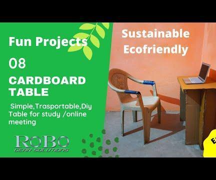 Portable Cardboard Laptop/Study Table