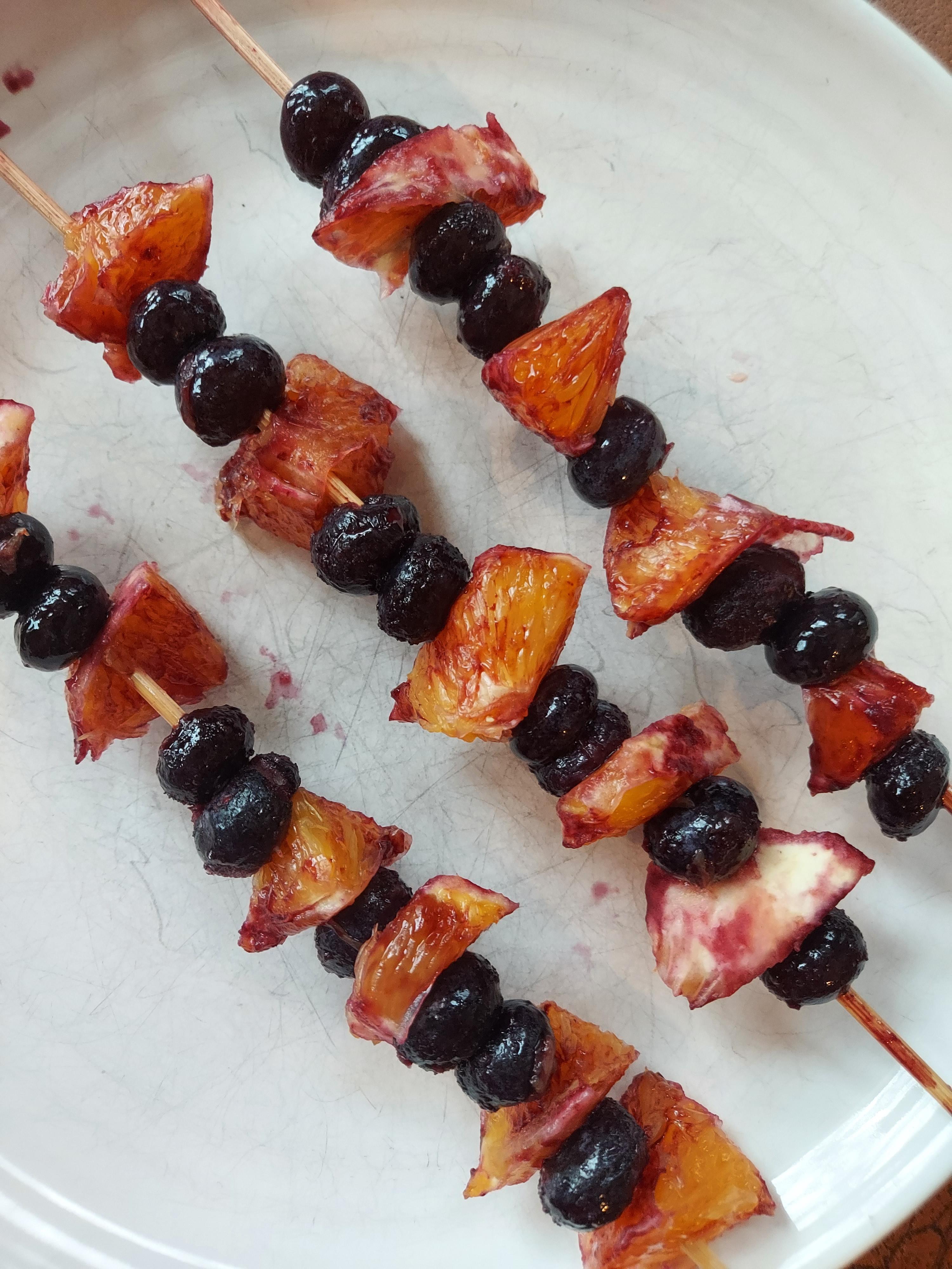 Blueberry Orange, Vegan Breakfast on a Skewer 