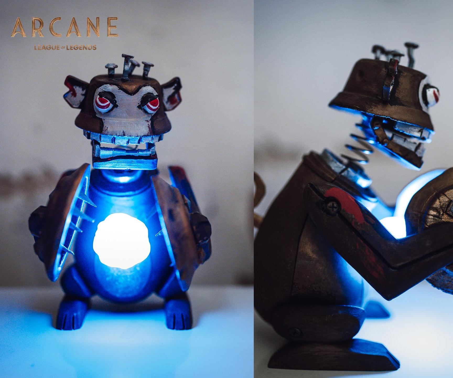 Monkey Bomb From Arcane - Shaking Head Toy (3D Printed)