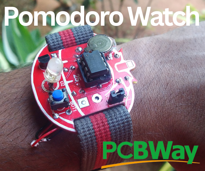 DIY Pomodoro PCB Watch - Boost Your Productivity!