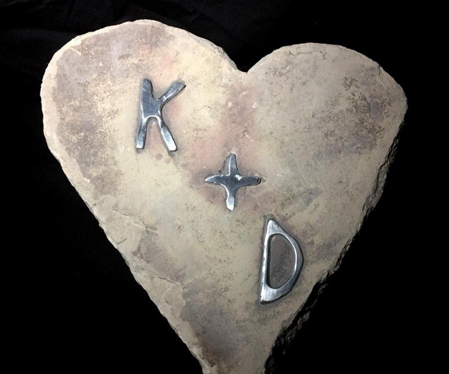 Easy Metal Inlay on Hand Carved Stone Heart