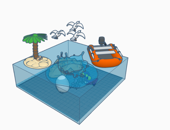 UnderWater Environment Tutorial(Tinkercad)