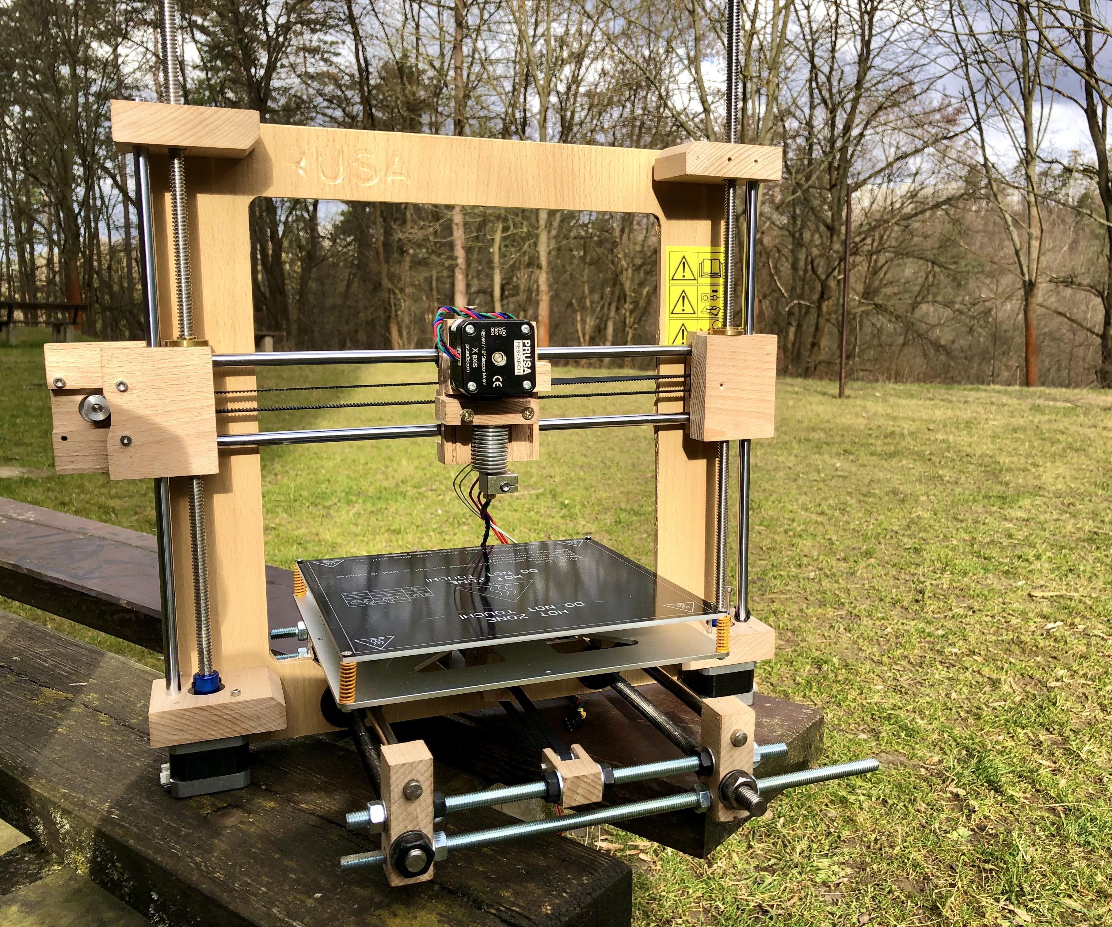 3D Printer Made Out of Beech Threshold