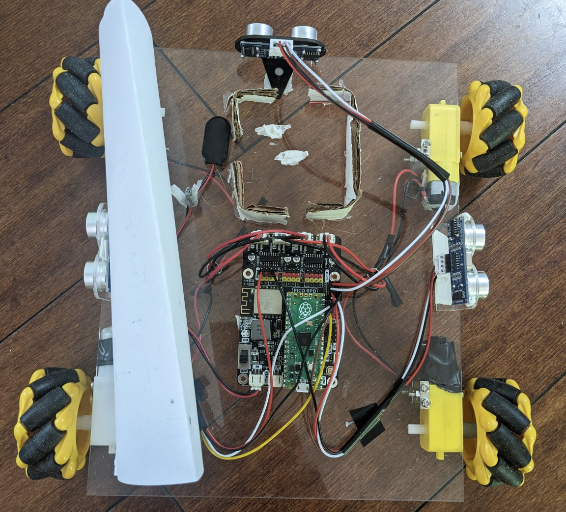4 Wheel Drive Omnidirectional Maze-Solving Robotic Car