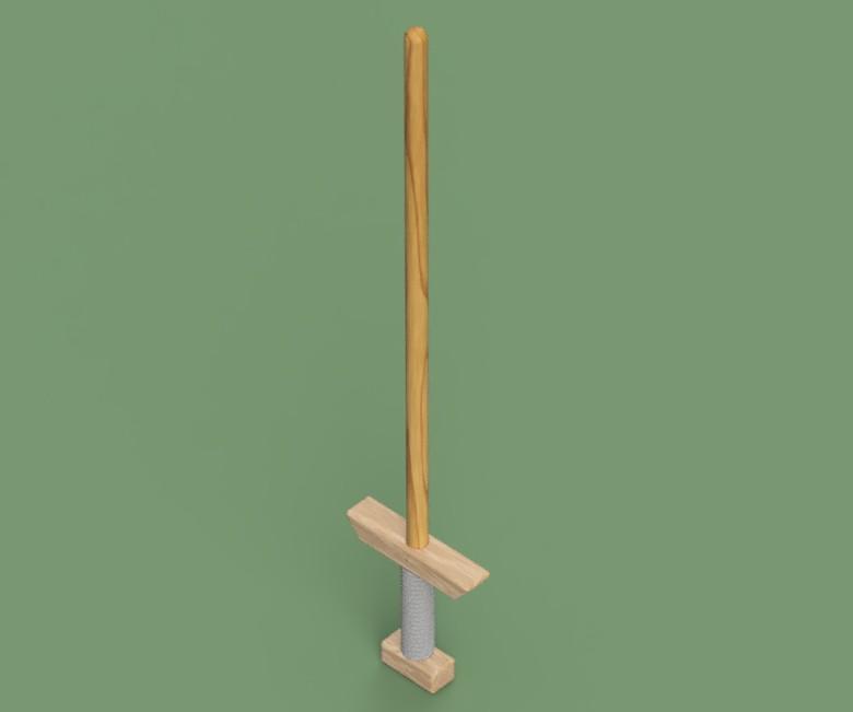 Push Broom Prop Sword