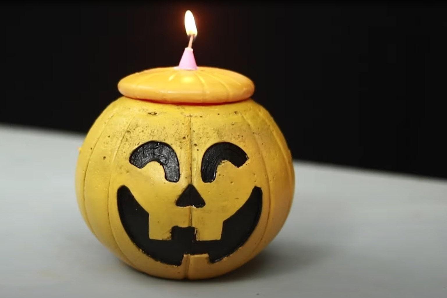 Halloween Candle Pumpkin Carving  