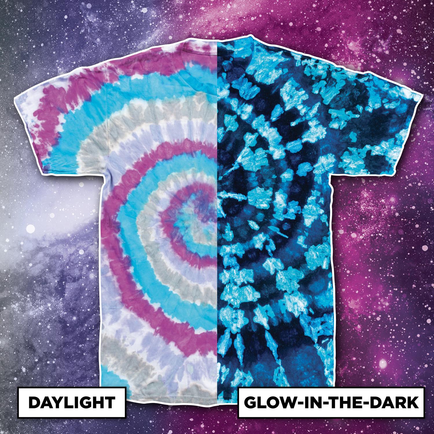 Glow-in-the-Dark Swirl Tie-Dye Tee