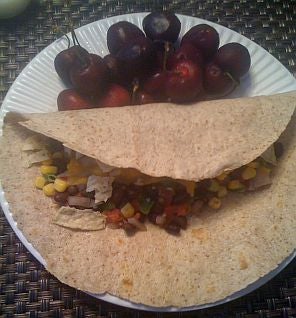 Delicious and Super Simple Salsa Wrap Snack