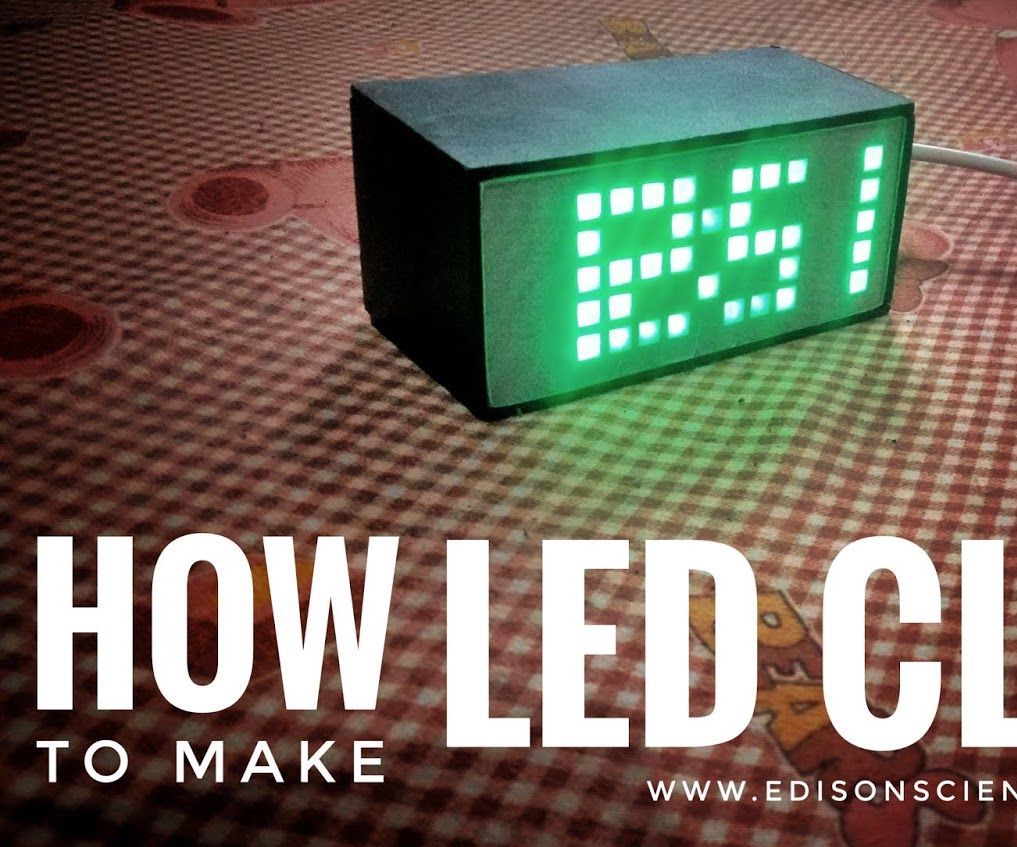 How to Make Led Pixel Arduino Desktop Clock