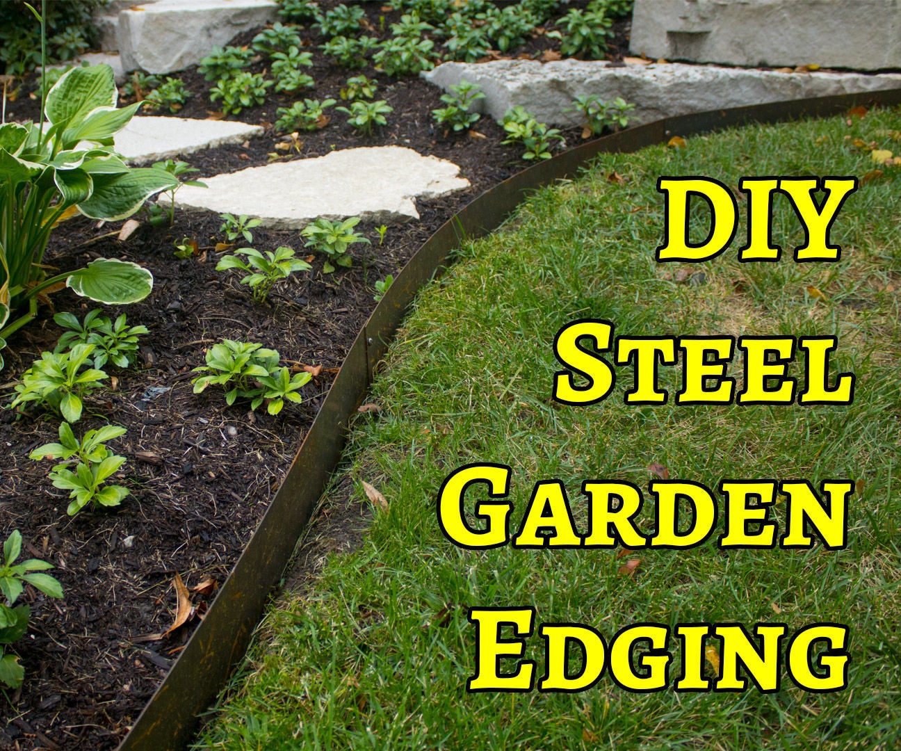 DIY Hammer-In Steel Garden Edging