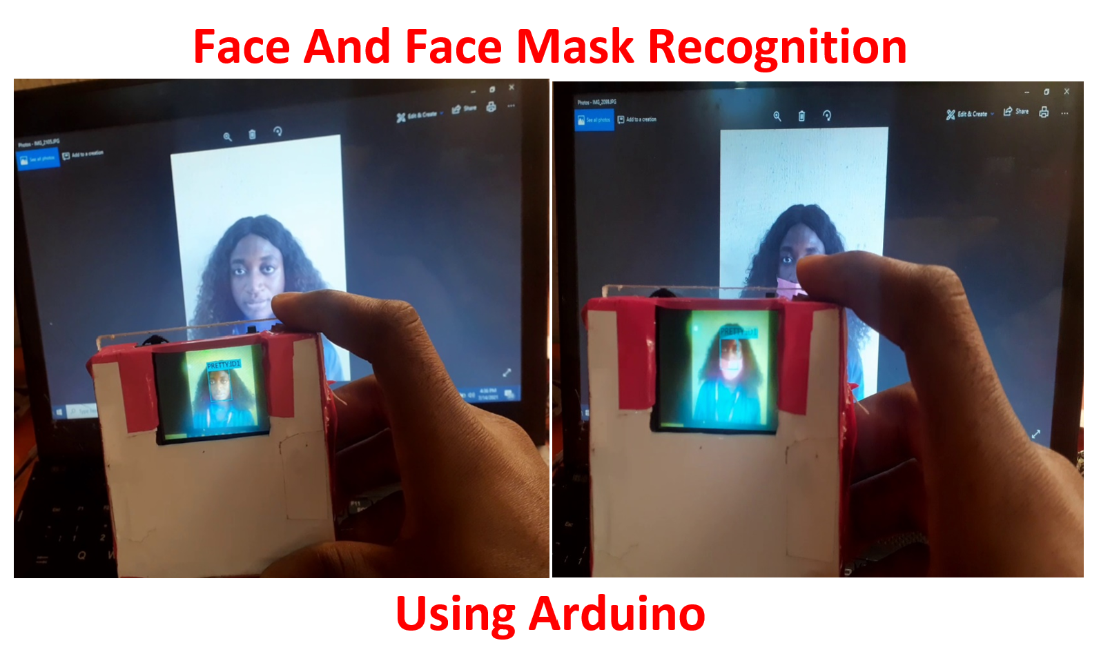 Arduino Face and Face Mask Recognition Project