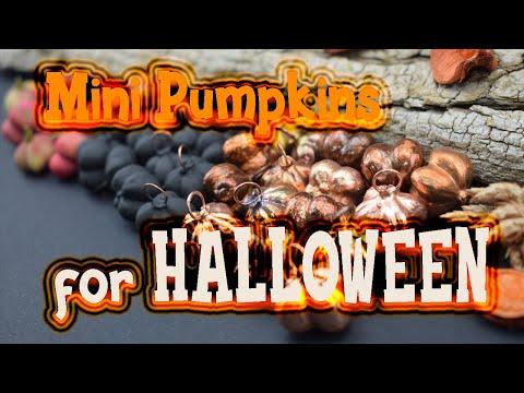 How to Make Copper Mini Pumpkin for Halloween | Electroforming