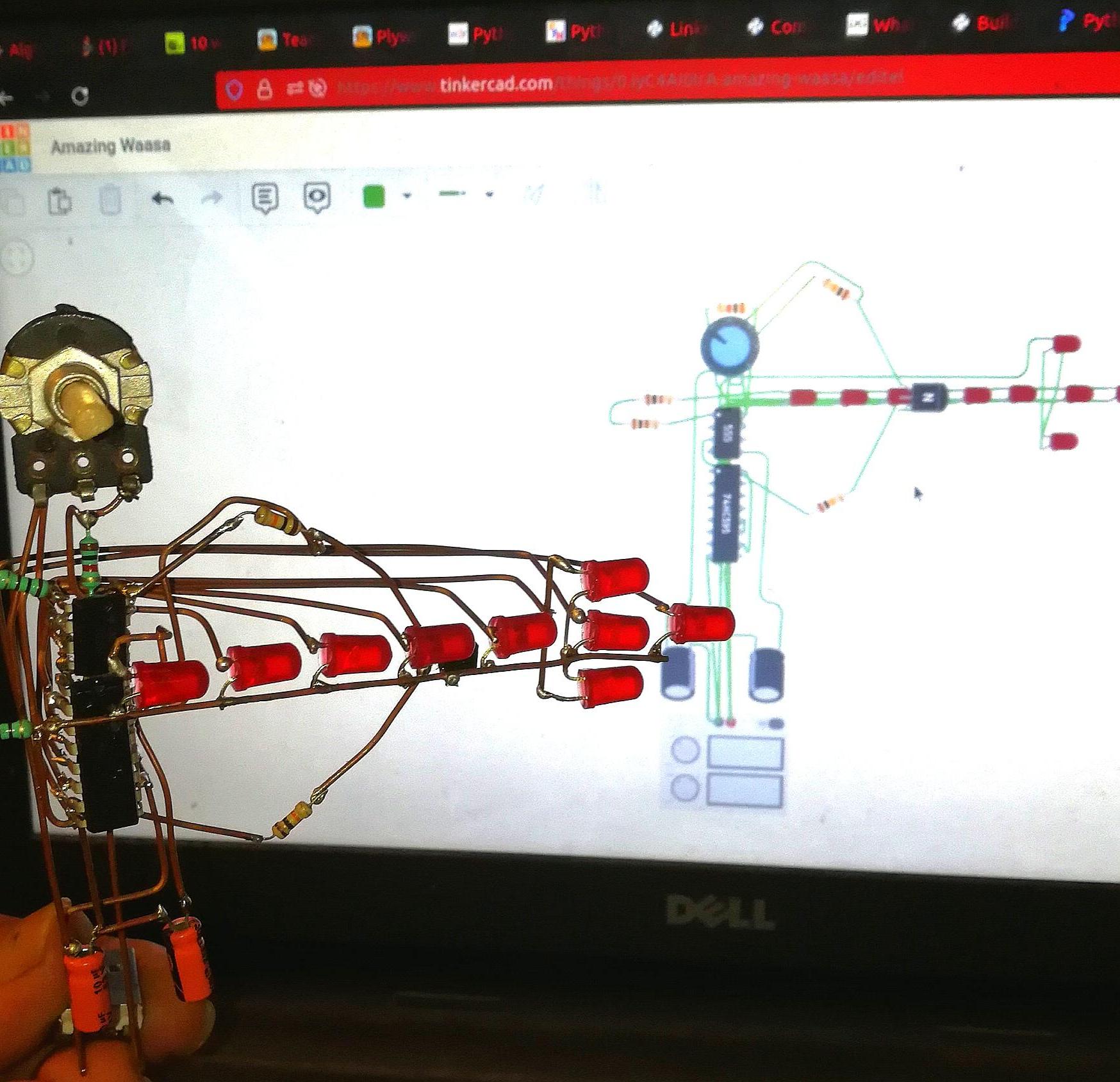 Electronic Sculpture Using Tinkercad
