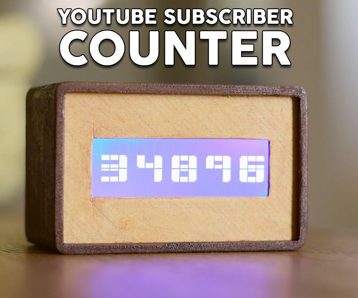 YouTube Subscriber Counter Using an ESP8266 Board