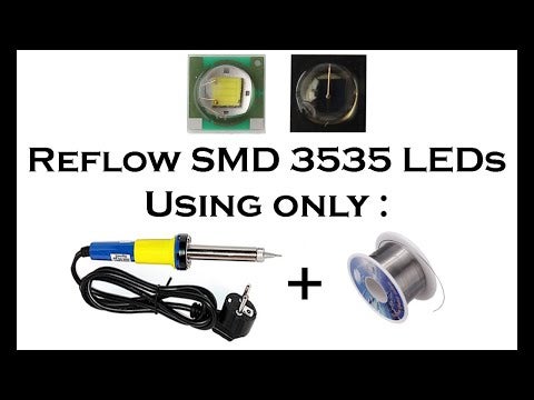 How to Reflow SMD Cree LEDs Using Only the Soldering Iron