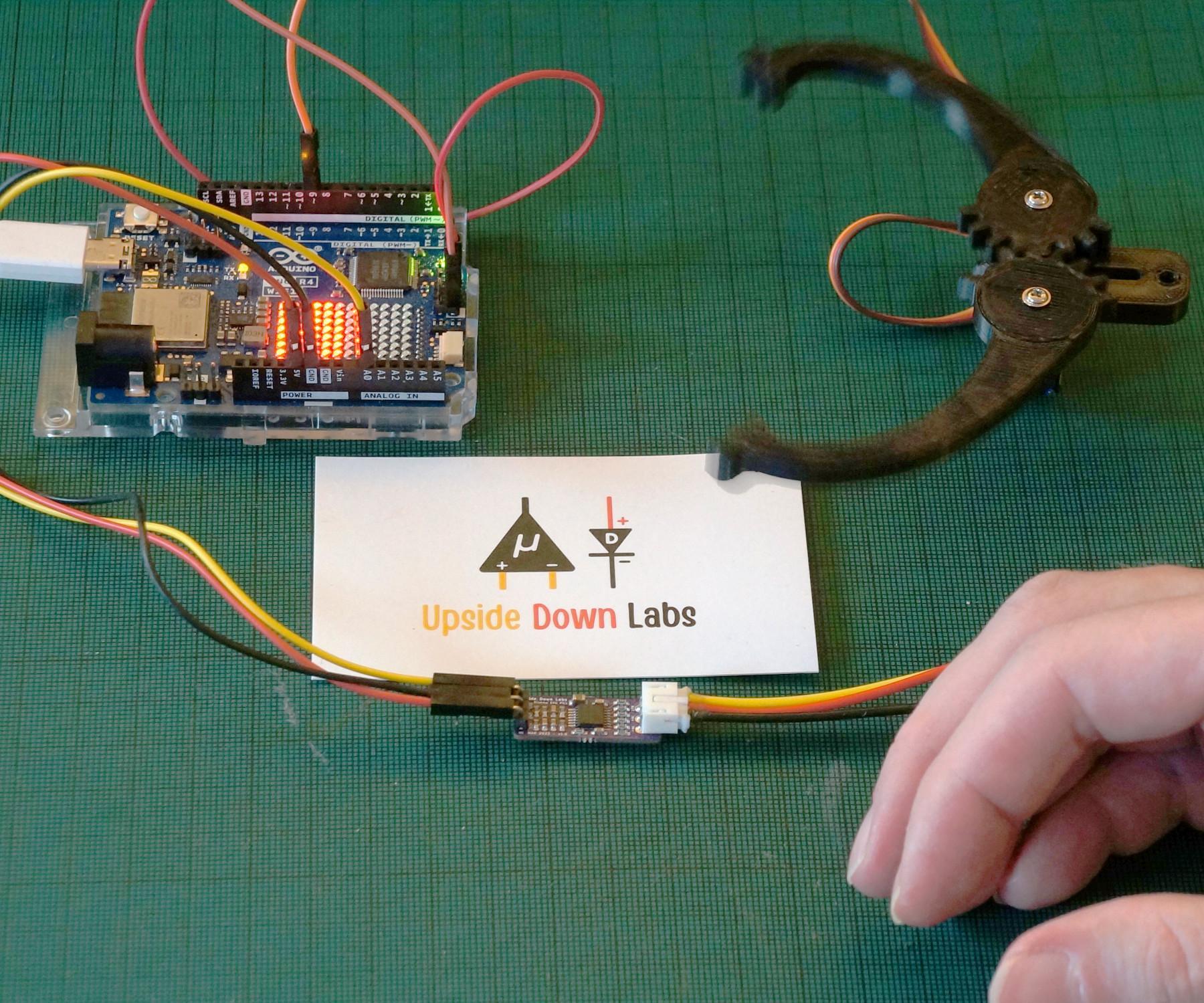 EMG With Arduino UNO R4 WiFi and DIY Neuroscience Kit From Upside Down Labs