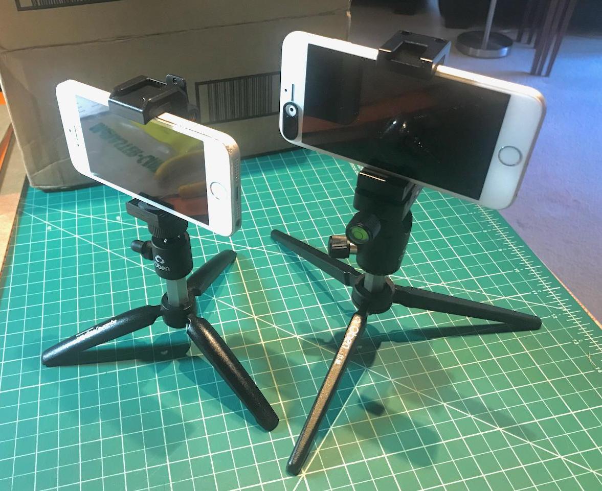 Parts-swap a Perfect Pair of Smartphone Tripods