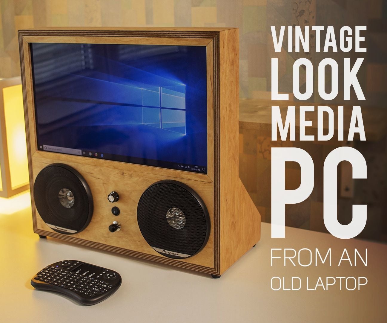 Vintage Look Media PC From an Old Laptop