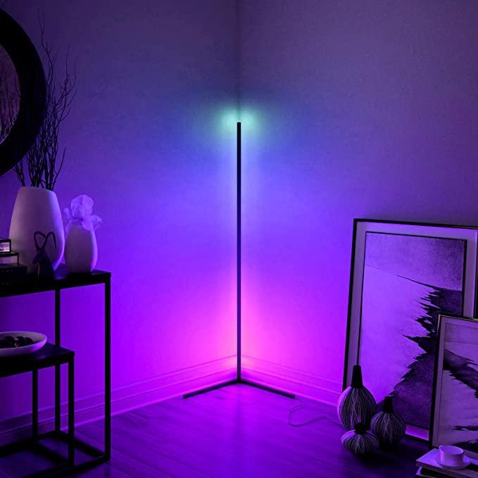 Corner Floor Lamp With a Twist of RGB