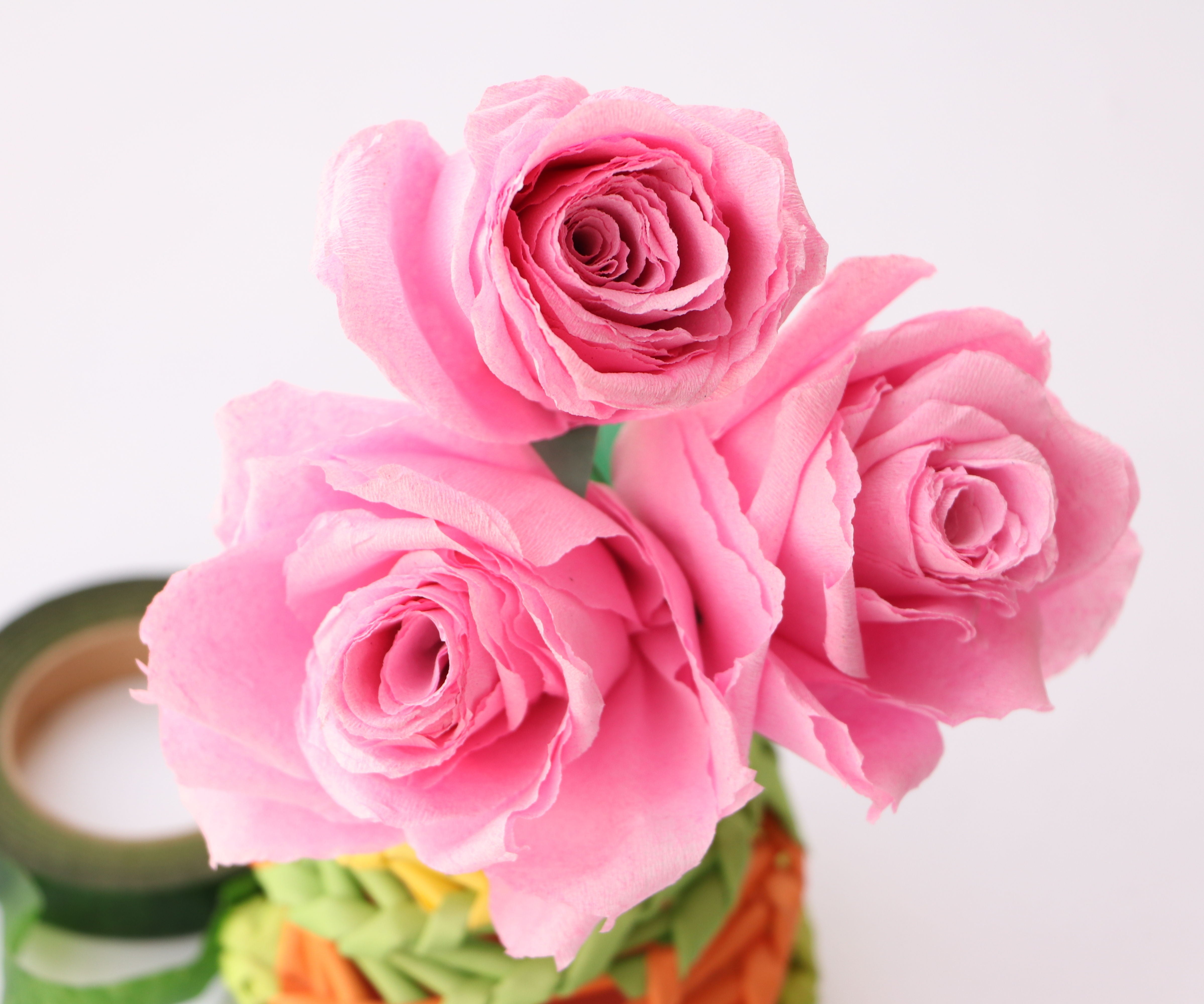 How to Make Tissue Paper Roses
