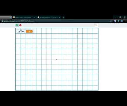 Draw a Circle Starting From the Radius and the Pi and Calculate the Area on Scratch