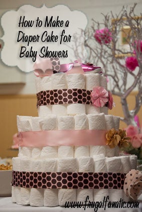 Baby Shower Diaper Cake Tutorial