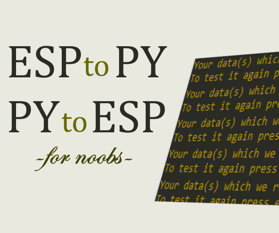 ESP8266 and Python Communication For Noobs