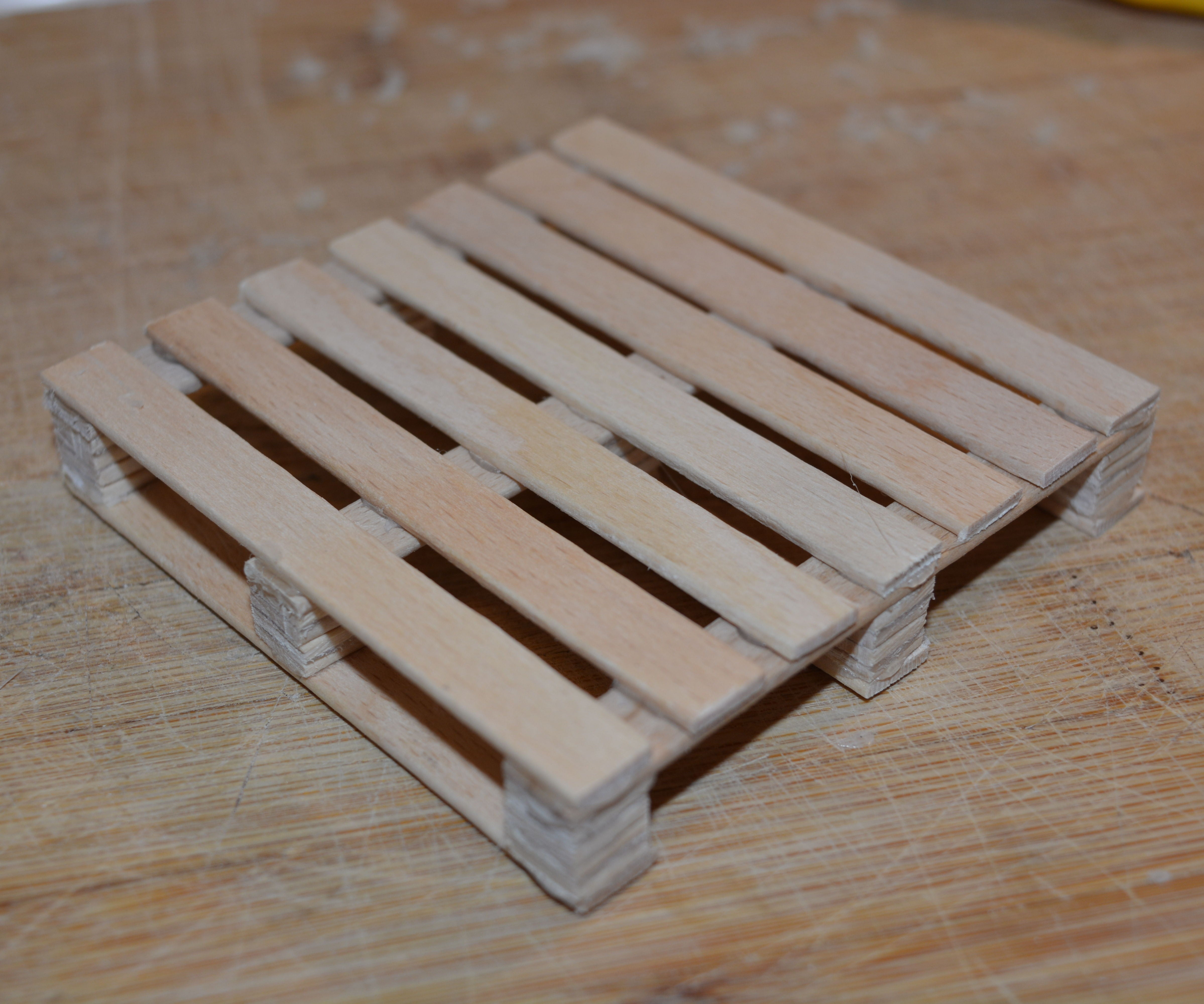 Pallet Style Drink Coaster Using Popsicle Sticks