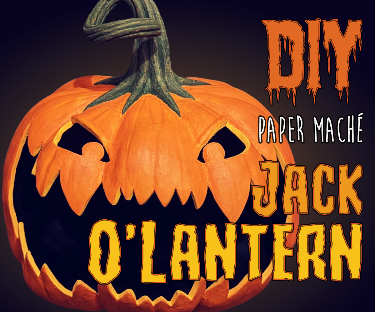 DIY Paper Maché Jack-O'Lantern