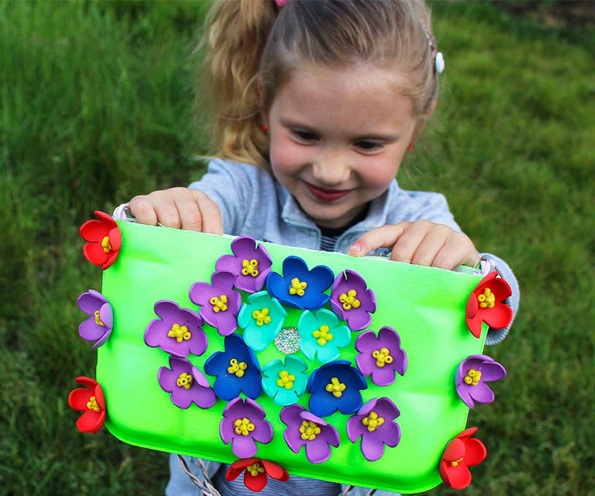 DIY Bag From Recycled Plates | DIY Craft for Little Girls
