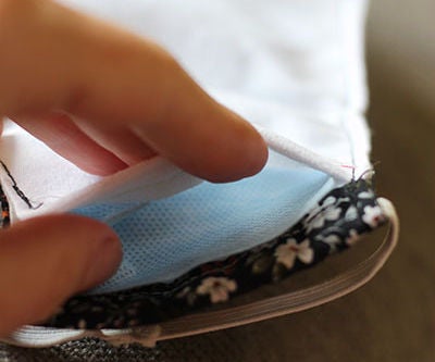 Adding Filter Pocket to a Face Mask