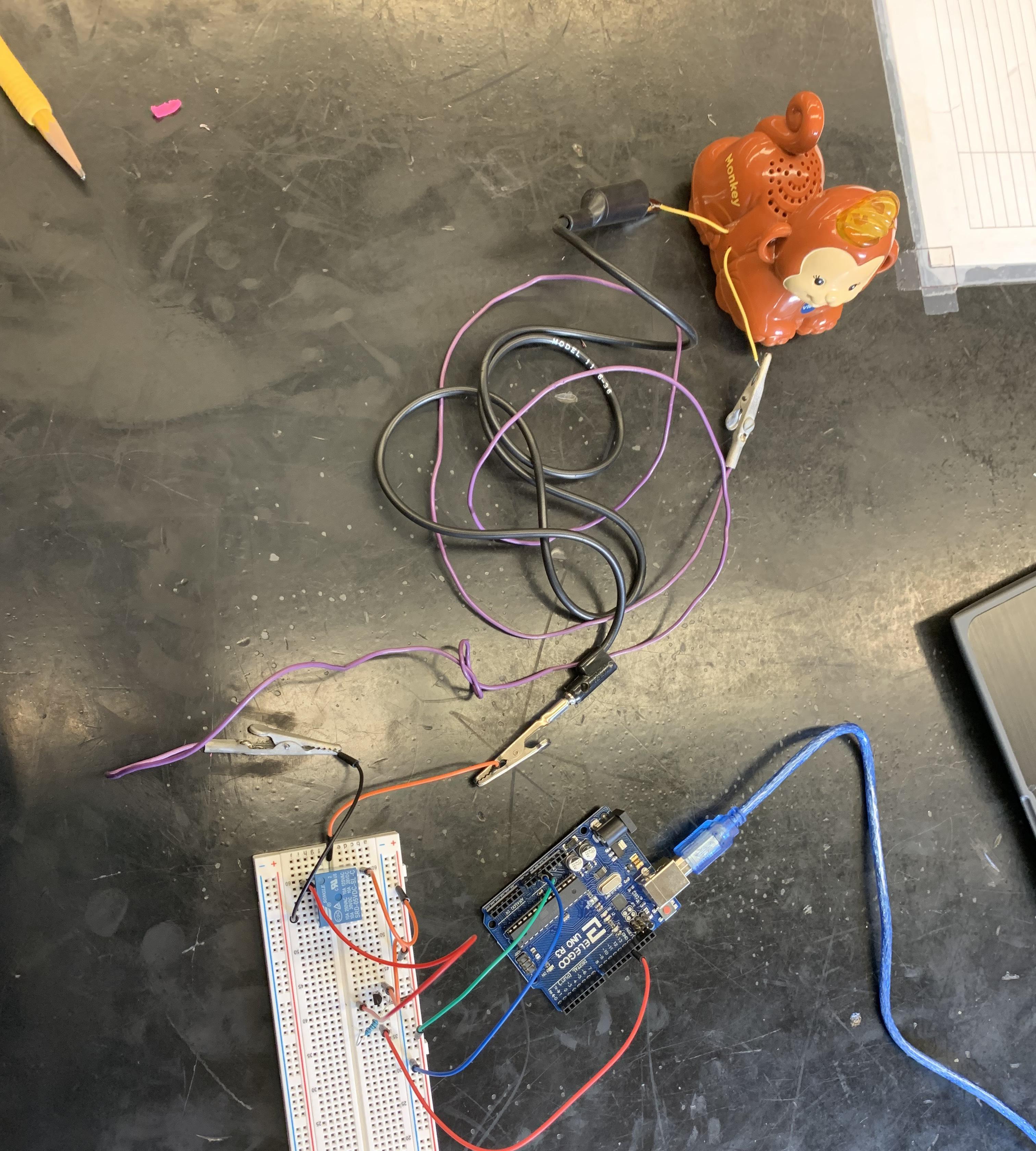 Arduino Powered Singing Monkey