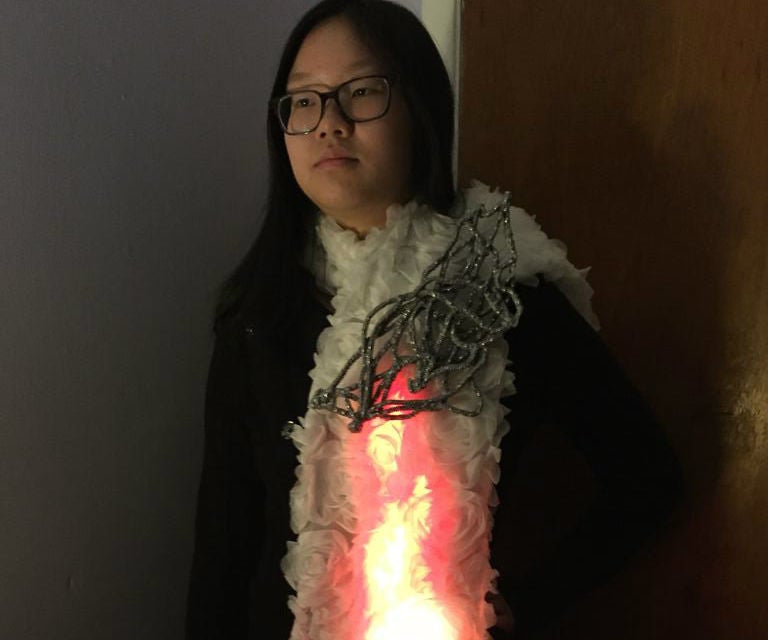 Hunger Games - Global Warming - Neopixel Fire Thermometer Scarf