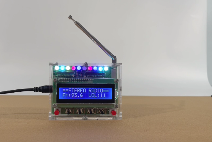 ICStation FM Radio Soldering Kit With LED Lights