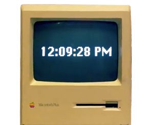 Mac Plus Clock