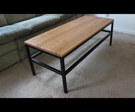 Industrial Coffee Table From Reclaimed Metal