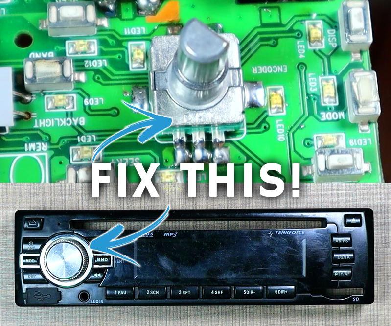 How to Replace the Rotary Encoder on a Car Radio