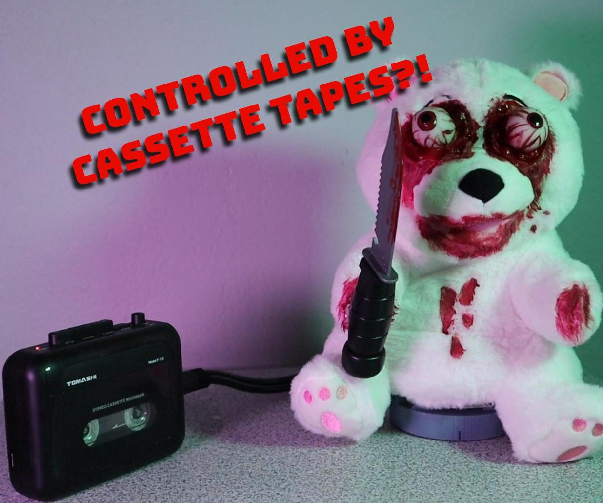 Dead E. Ruxpin: a Cassette Tape-controlled Animatronic Halloween Decoration