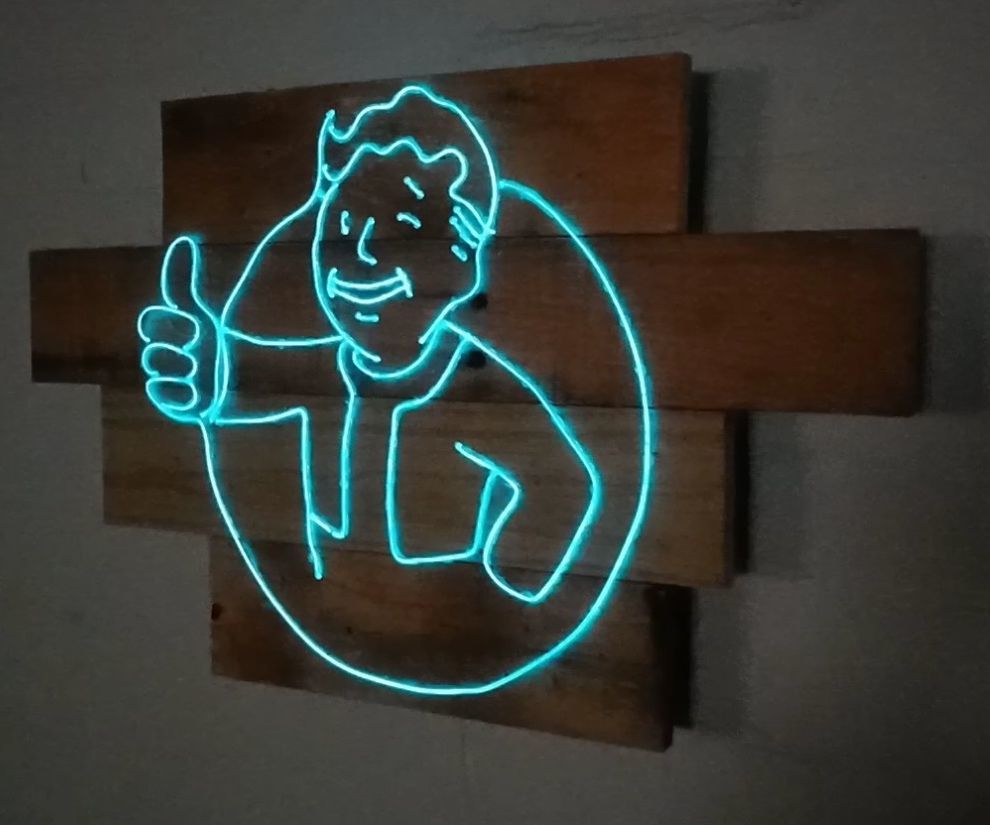 Neon Fallout Sign